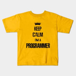 Keep calm I'am Programmer Kids T-Shirt